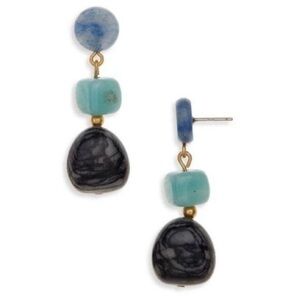 NWT Madewell Stacked Stones Statement Earrings